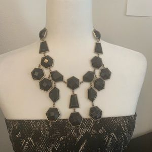 Black statement necklace